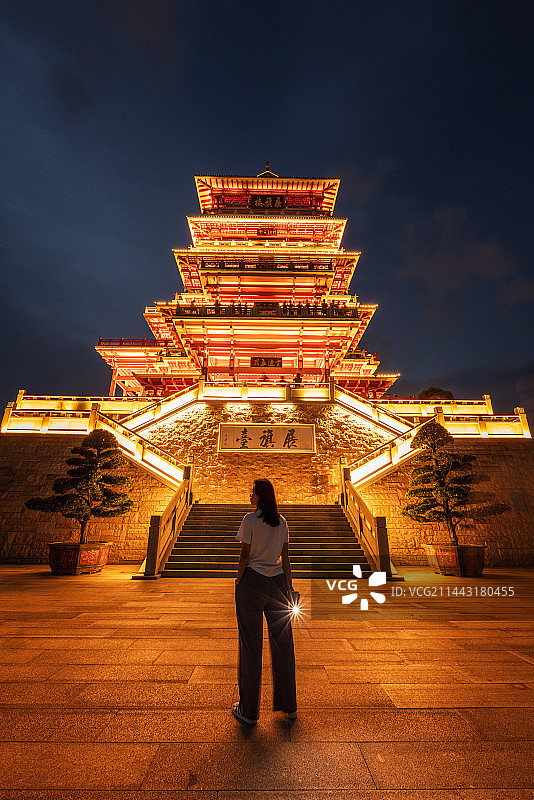 佛山城市风光，展旗峰图片素材