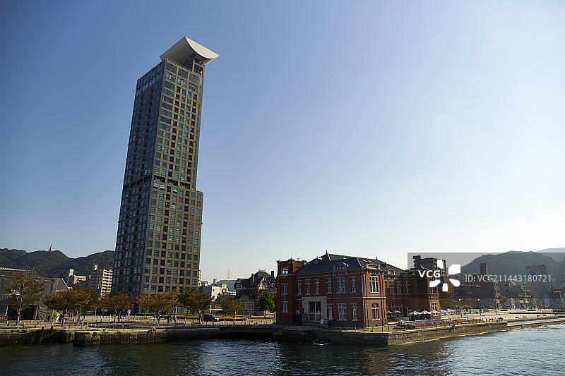 日本福冈县北九州市门司区小镇风光图片素材