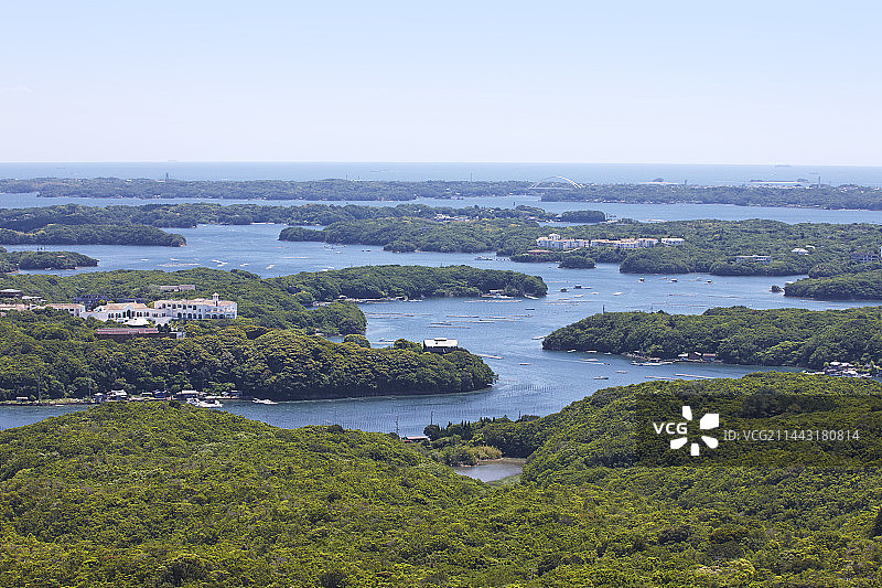 日本三重县志摩市阿戈湾图片素材