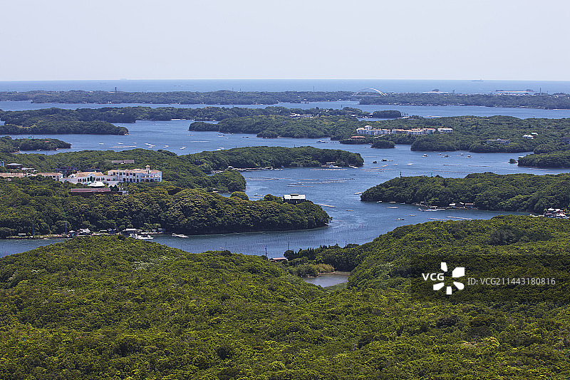 日本三重县志摩市阿戈湾图片素材
