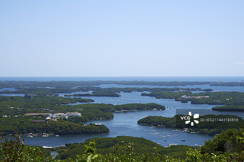 日本三重县志摩市阿戈湾图片素材