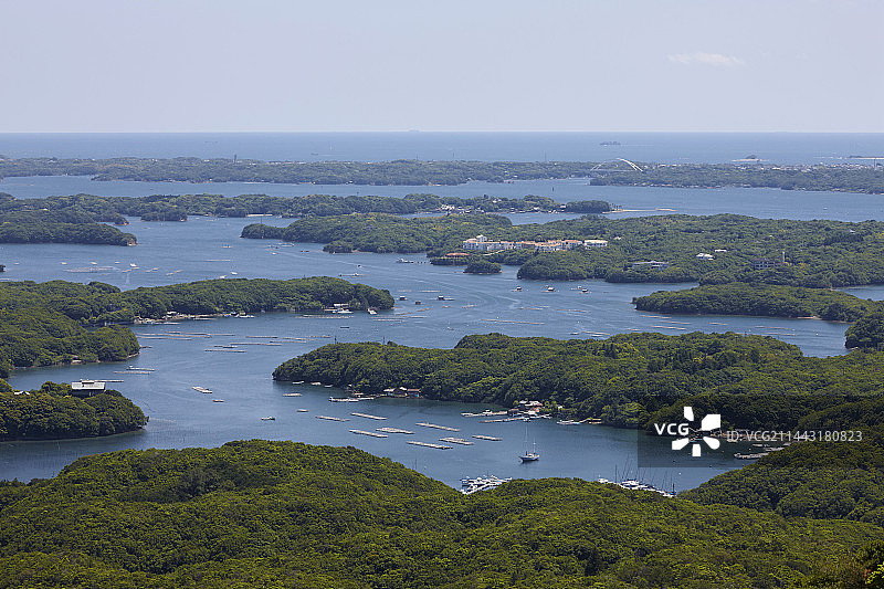 日本三重县志摩市阿戈湾图片素材