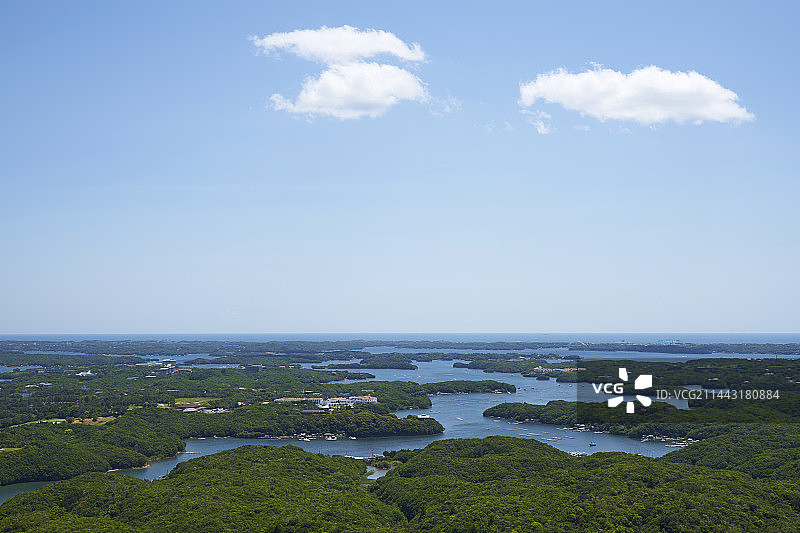 日本三重县志摩市阿戈湾图片素材