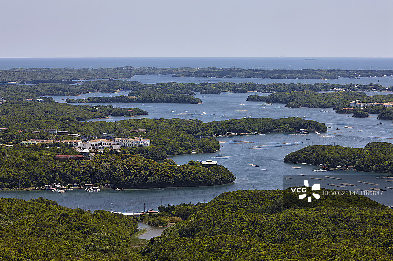 日本三重县志摩市阿戈湾图片素材