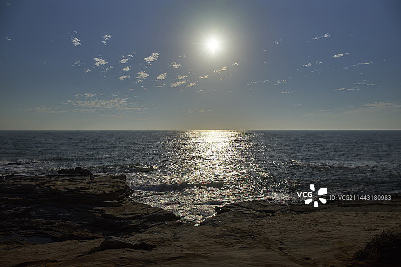 日本Senjidashiki日落，和歌山县西牟娄郡白滨町图片素材