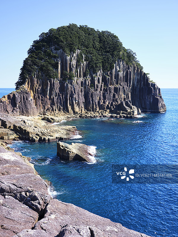 日本三重县熊野市Tategasaki海岸图片素材