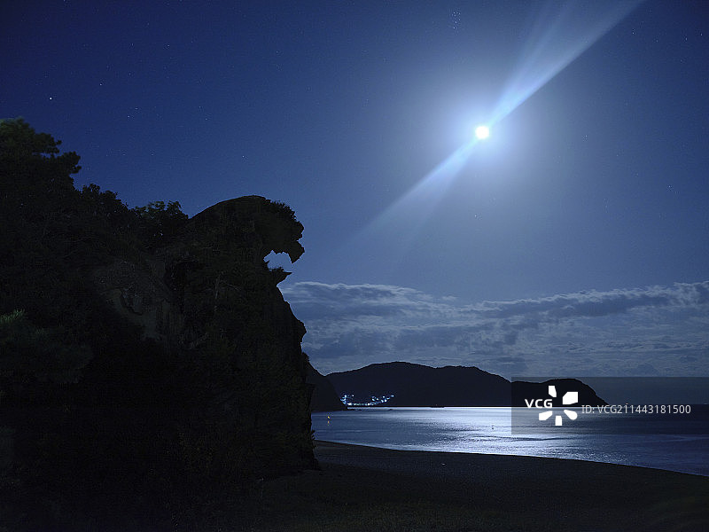 日本三重县熊野市鬼城，清晨的鬼城城堡图片素材