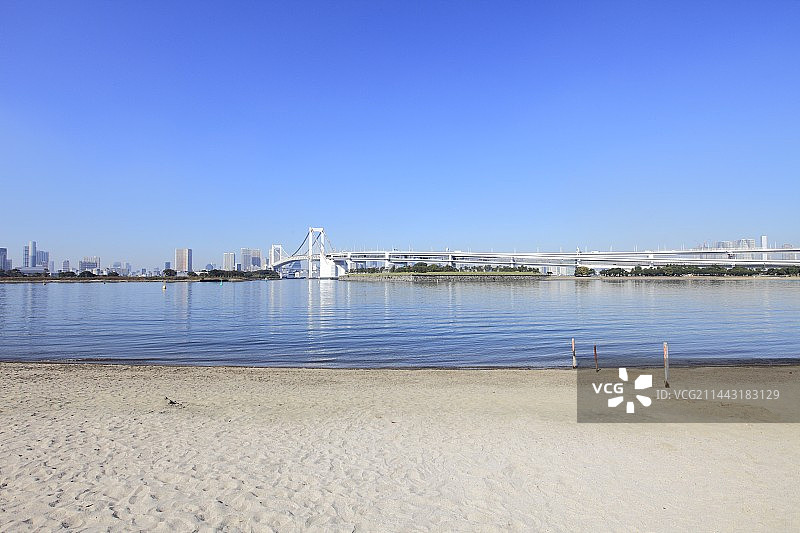 日本东京港区台场海滨公园图片素材