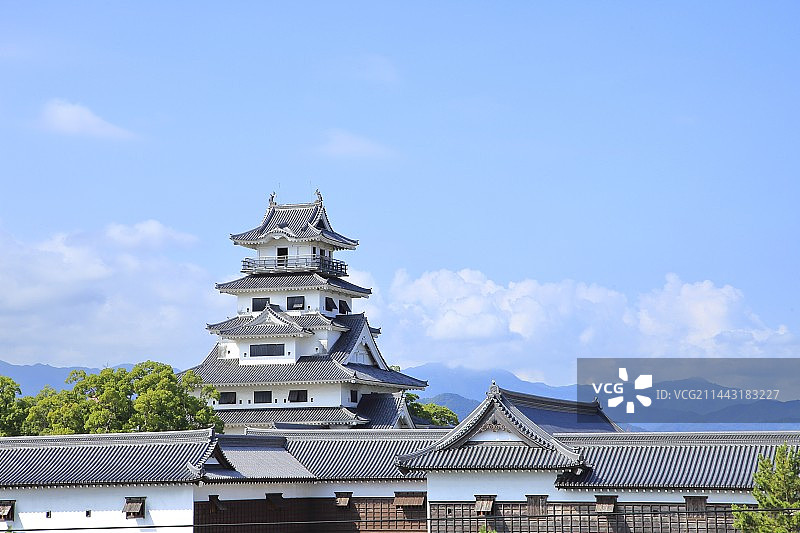 日本爱媛县今治市的今治城图片素材