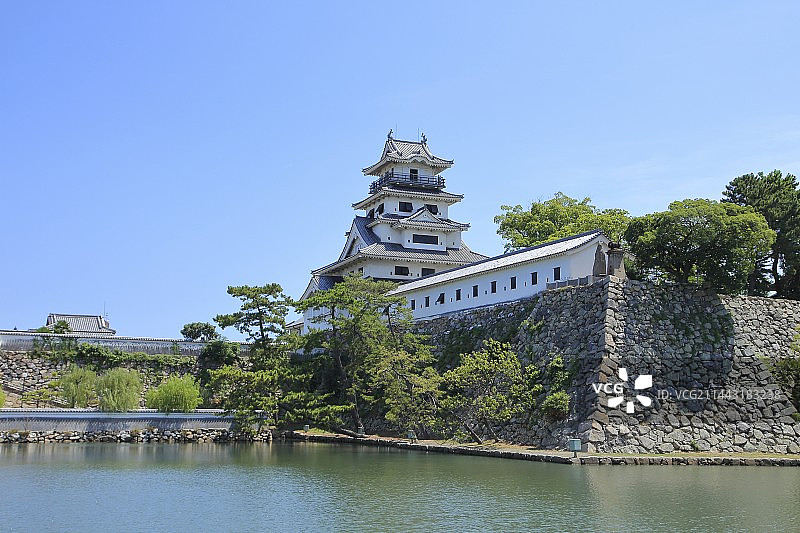 日本爱媛县今治市的今治城图片素材