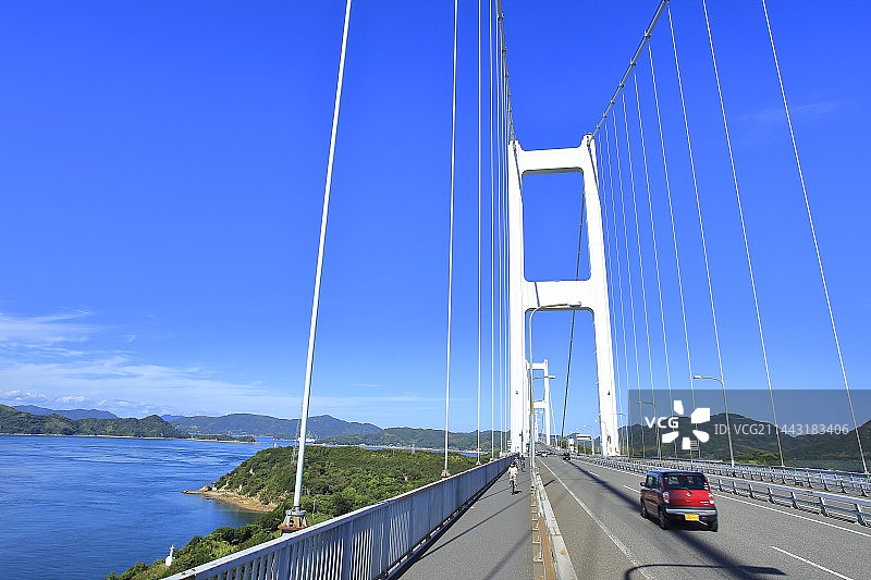 日本爱媛县今治市岛波海道图片素材