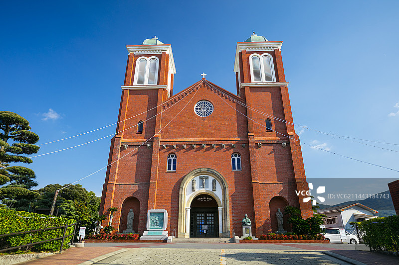 日本长崎浦上天主堂图片素材