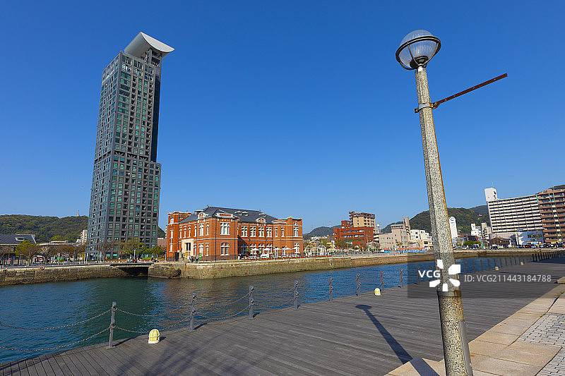 日本福冈县北九州市门司港风光图片素材