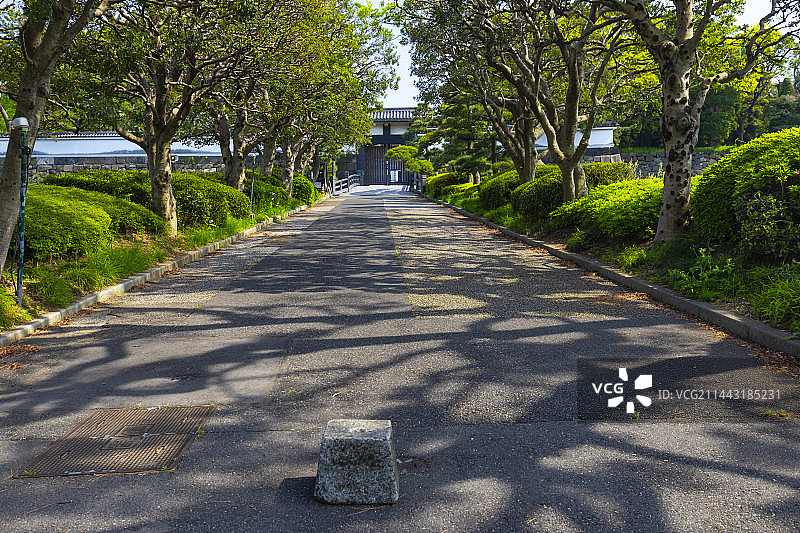 日本东京千代田区皇居的北桔桥门图片素材