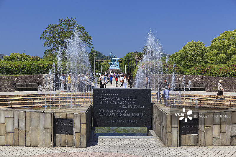 日本长崎市和平公园图片素材