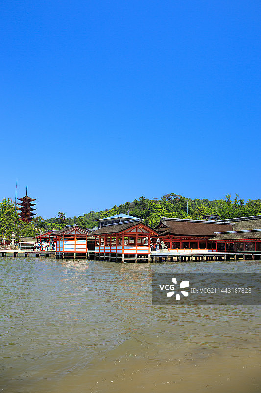 日本广岛县廿日市市严岛神社图片素材