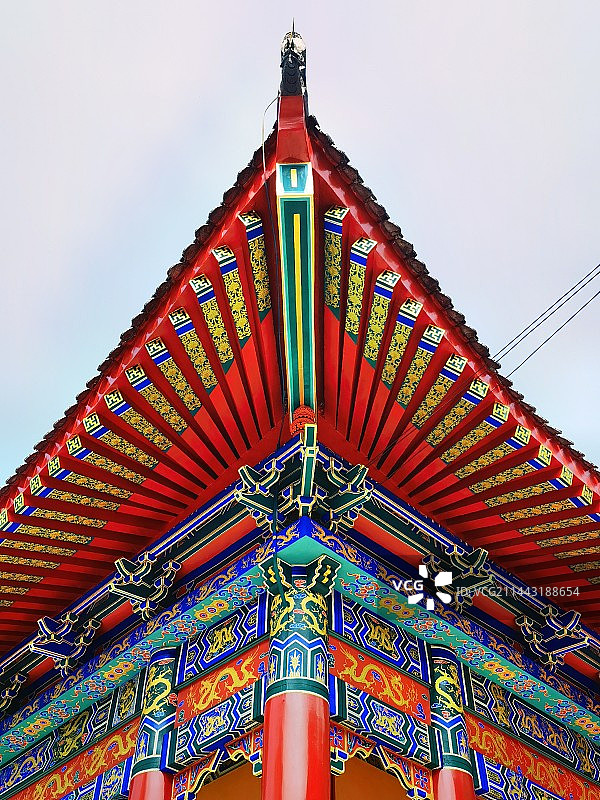 古代建筑部分特写图片素材