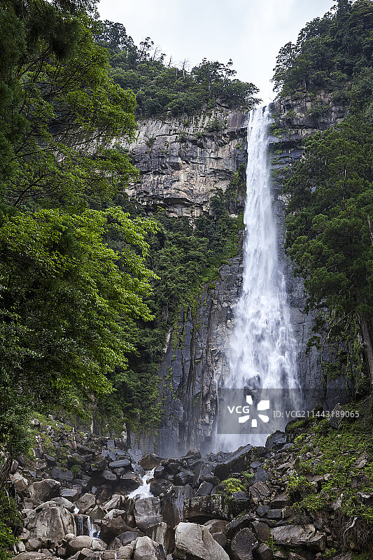 日本和歌山县那智瀑布图片素材