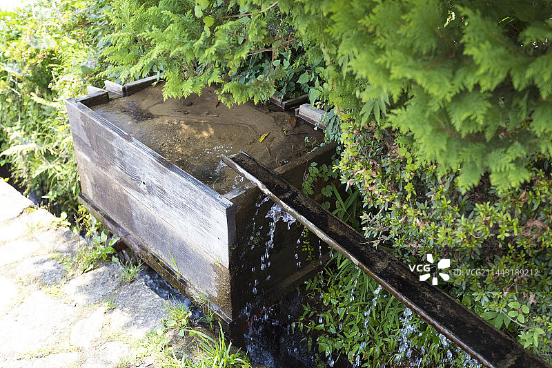 日本岐阜县中津川市木曾马笼宿图片素材