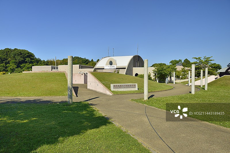 奥松岛绳文村历史博物馆，日本宫城县东松岛图片素材