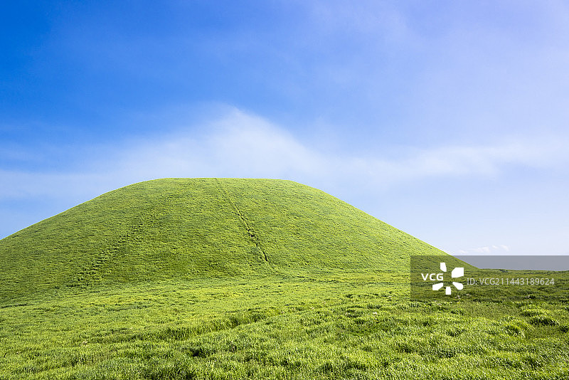 日本阿苏的稻田，熊本县图片素材