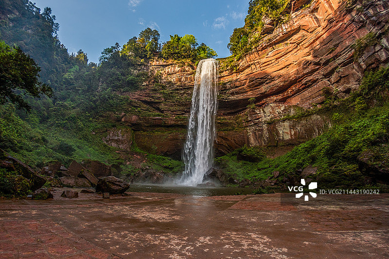 重庆市江津四面山水口寺瀑布图片素材