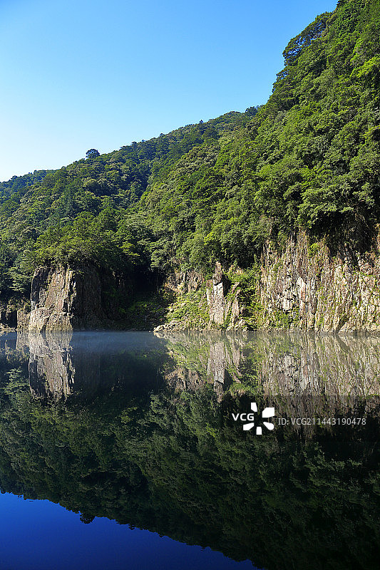 日本奈良县十津川村的峡谷图片素材