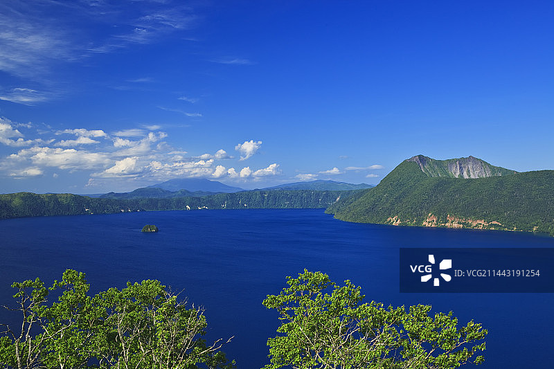 日本北海道弟子屈町摩周湖风光图片素材