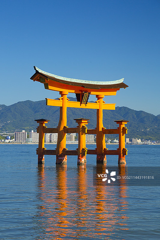 日本宫岛大鸟居图片素材