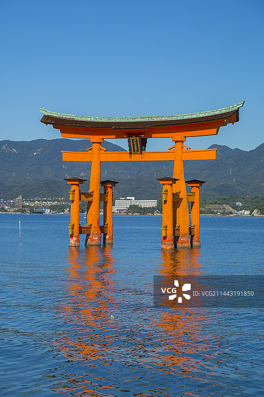 日本宫岛大鸟居图片素材