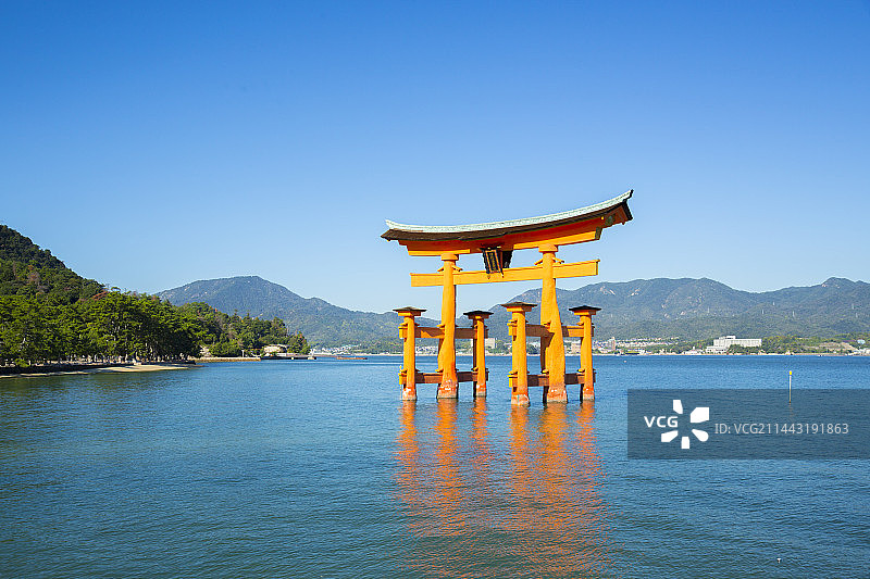 日本宫岛大鸟居图片素材
