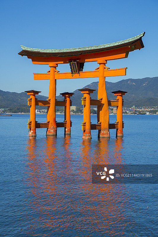 日本宫岛大鸟居图片素材