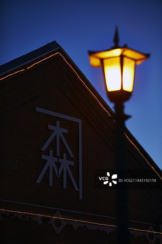 日本金森红砖仓库图片素材