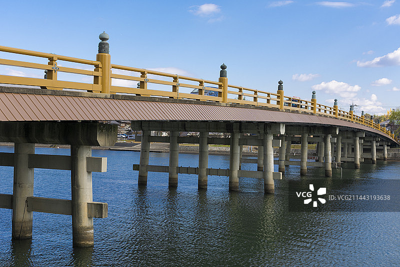 日本滋贺县大津市濑田的卡拉巴什桥图片素材