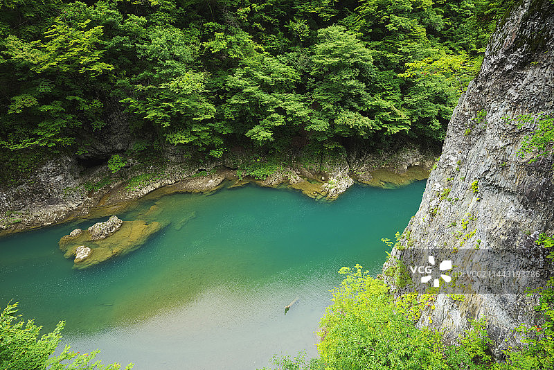 日本秋田县仙北市抱返溪谷图片素材
