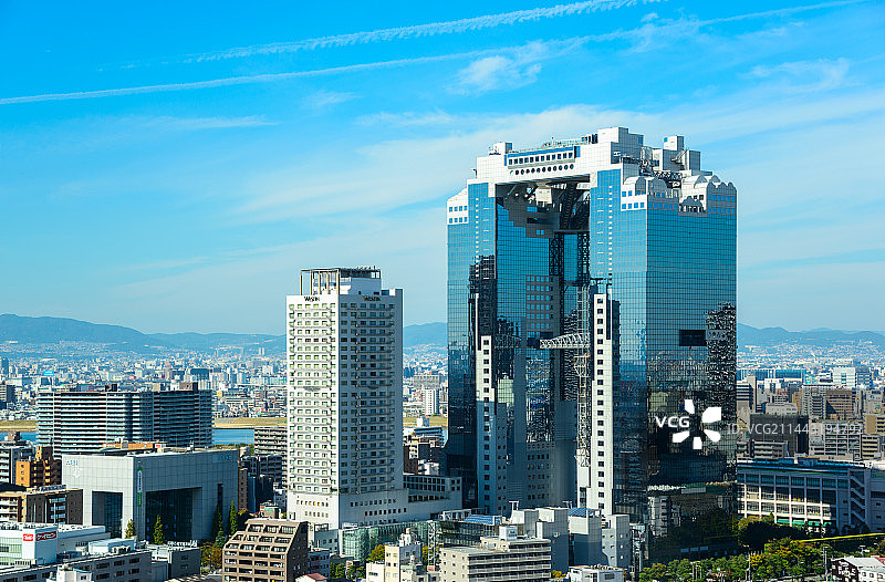 日本关西大阪府大阪城市景观图片素材