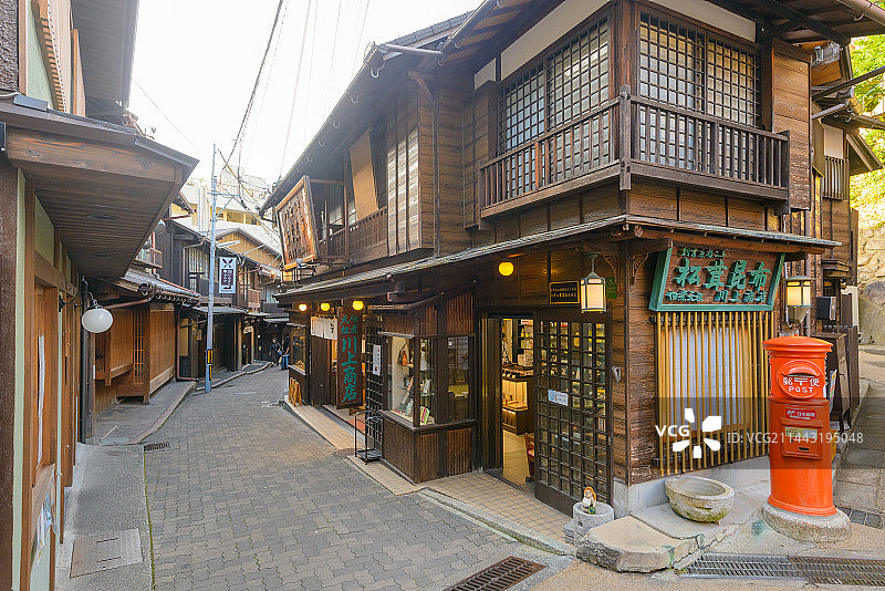 日本兵库县神户市有马温泉街景图片素材