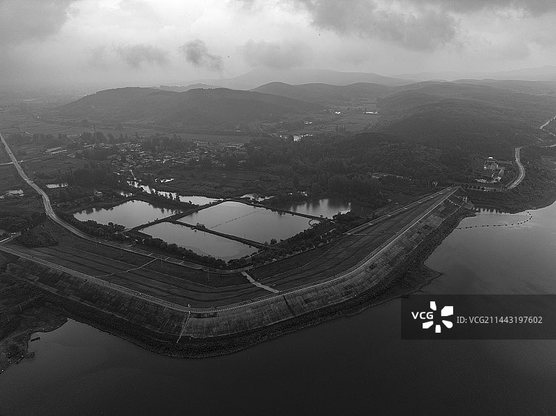 航拍安徽省滁州市凤阳县风光图片素材