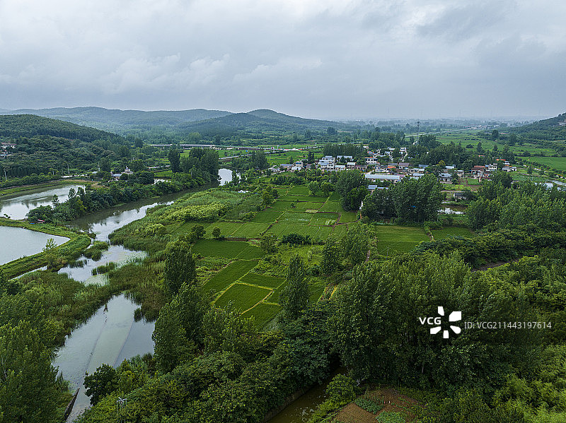 航拍安徽省滁州市凤阳县风光图片素材