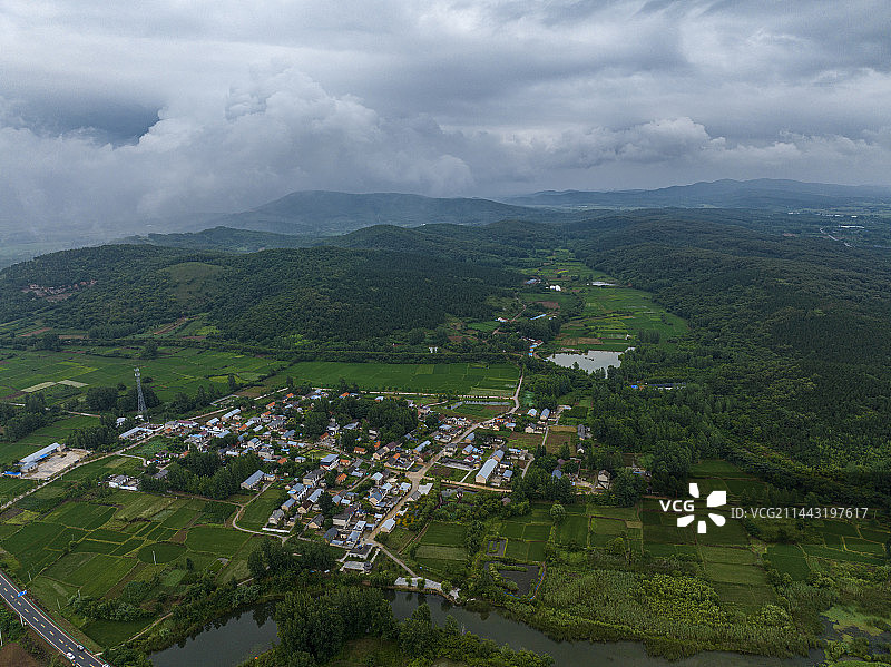 航拍安徽省滁州市凤阳县风光图片素材
