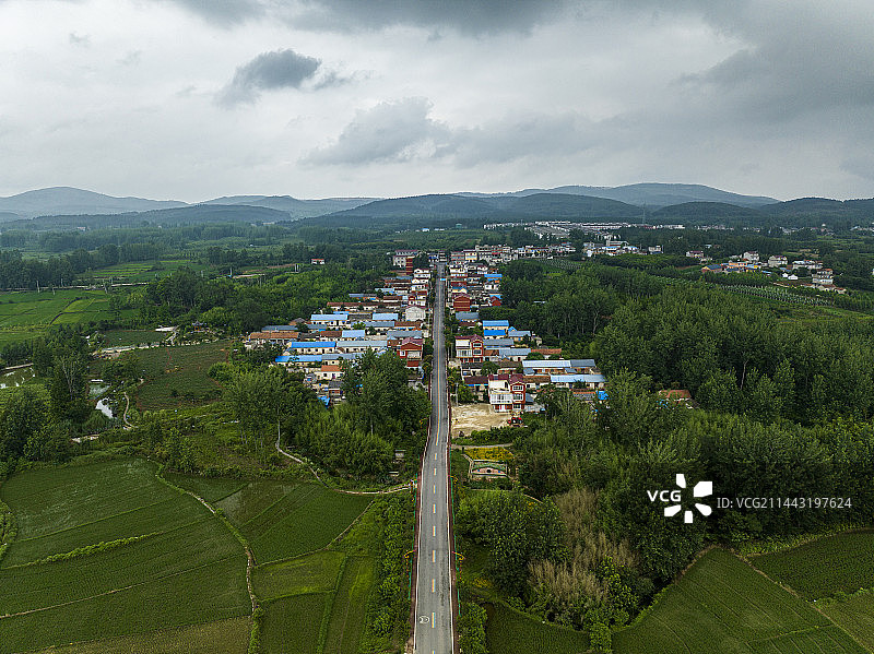 航拍安徽省滁州市凤阳县风光图片素材