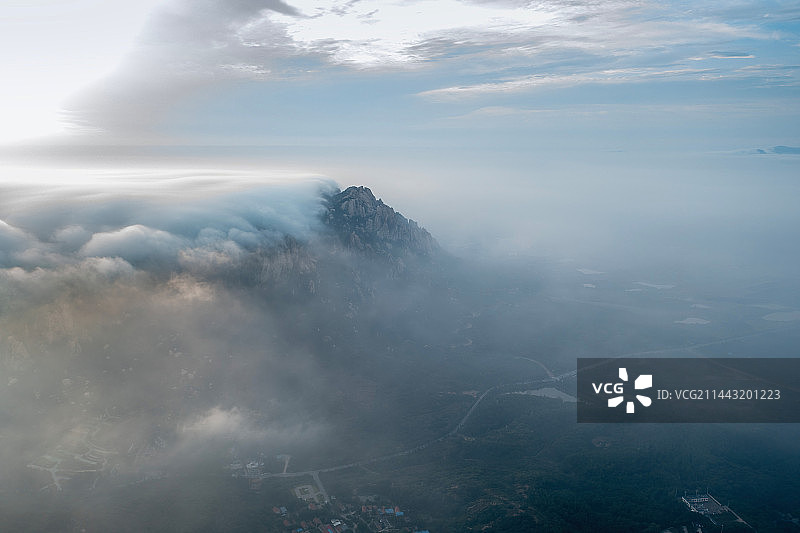 日照市九仙山风景区云海图片素材