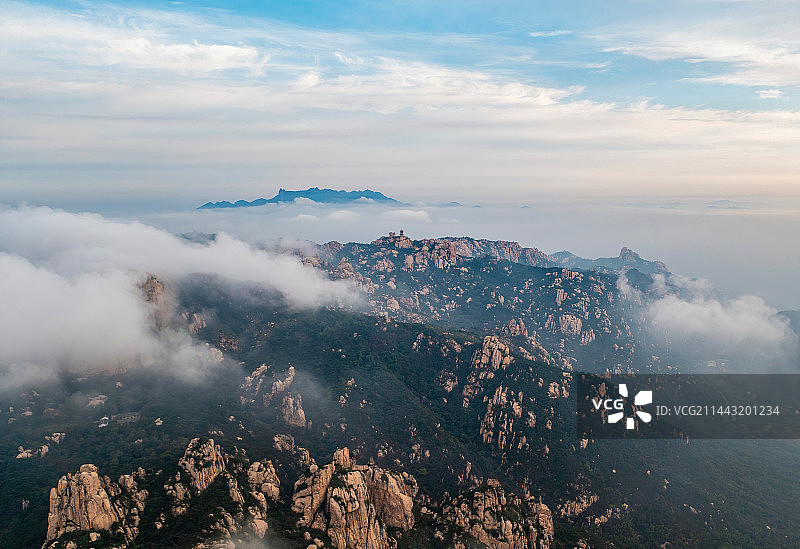 日照市九仙山风景区云海图片素材