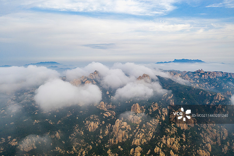 日照市九仙山风景区云海图片素材