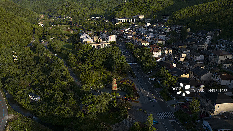 浙江省湖州安吉新农村余村图片素材