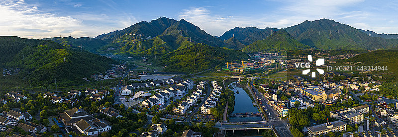 浙江省湖州安吉新农村余村图片素材