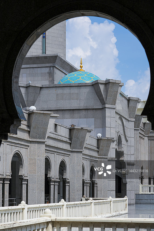 马来西亚吉隆坡联邦清真寺风光图片素材