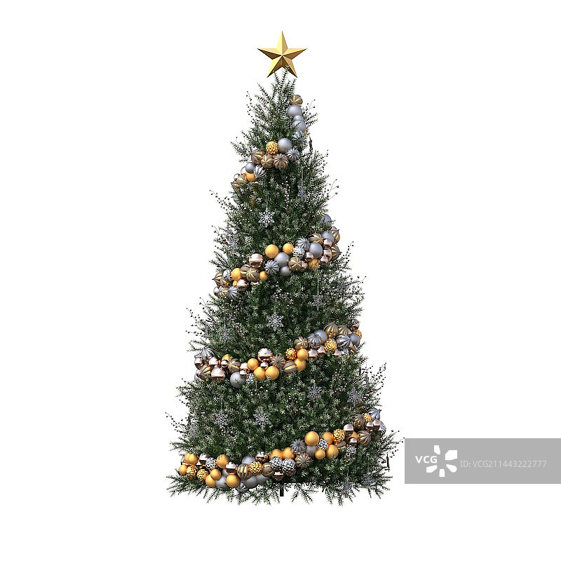 圣诞树星型图片素材