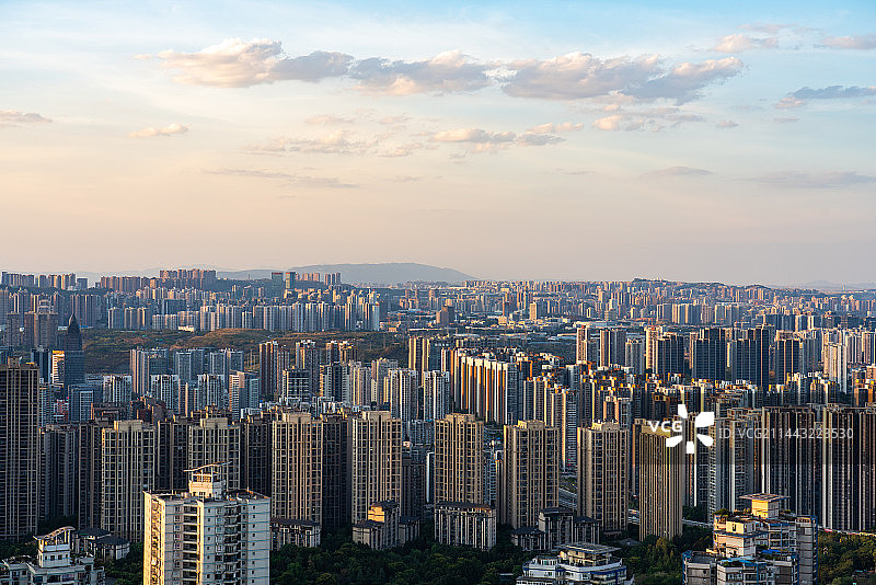 重庆市渝北区两江新区航拍全景图片素材