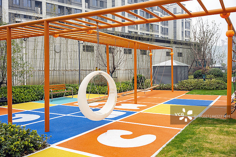 小区休闲区图片素材